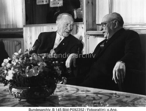 Jerusalem, Besuch Konrad Adenauer, Salman Schasar