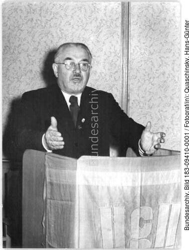 Berlin, Sitzung CDU Hauptvorstand, Rede Otto Nuschke