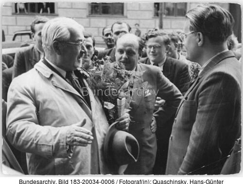 Berlin, Jägerstraße, Otto Nuschke und Gerald Götting