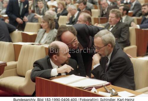 Berlin, Volkskammer, Eppelmann, de Maizière