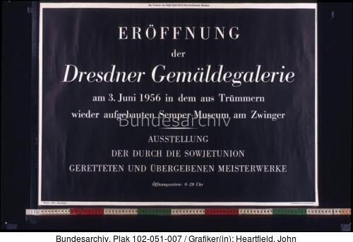 Dresden, Eröffnung der Gemäldegalerie