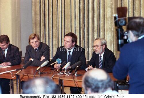Berlin, Pressekonferenz, Maizière, Rühe, Diepgen