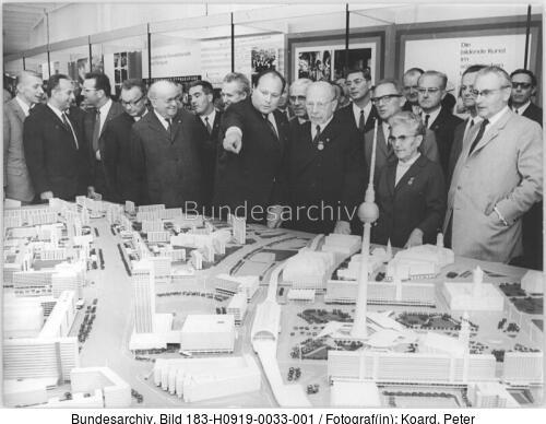 Berlin, Ausstellung, Modell des Stadtzentrums