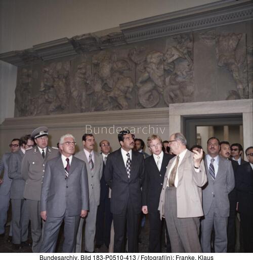 Berlin, Pergamonmuseum, Besuch Saddam Hussein