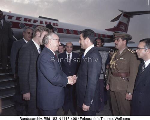 Bagdad, Horst Sindermann und Saddam Hussein