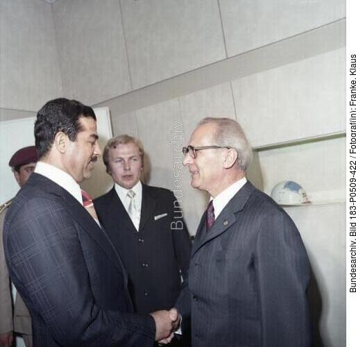 Berlin, Besuch Hussein, Empfang bei Honecker