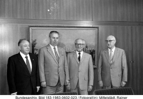 Berlin, Erich Honecker empfängt Jaromir Obzina