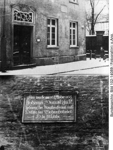 Danzig, Gedenktafel Geburtshaus Johann Falk