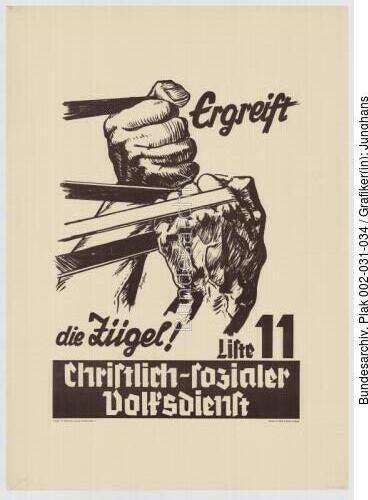 CSVD, Wahlplakat, Reichstagswahl