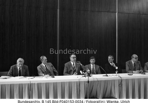 Bonn, Pressekonferenz CDU-Parteivorstand