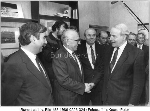 Bonn, Besuch Volkskammer-Delegation, Sindermann