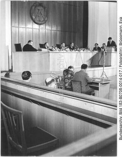 Berlin, Globke-Prozess, Richterbank