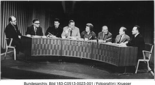 Deutscher Fernsehfunk, Mittwochsgespräch, Teilnehmer