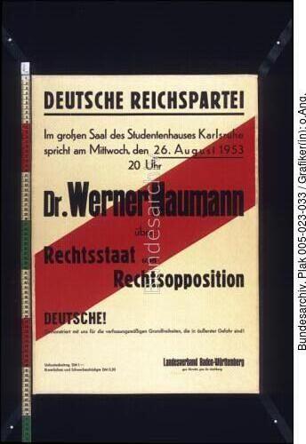 Bundestagswahl, DRP-Wahlplakat