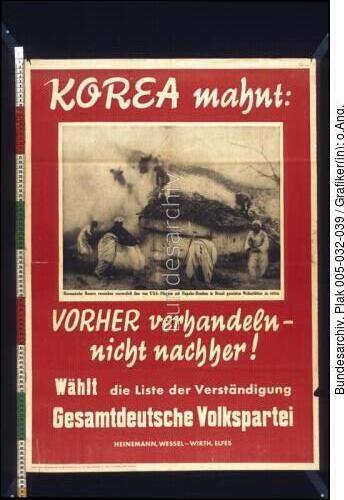Bundestagswahl, GVP-Wahlplakat