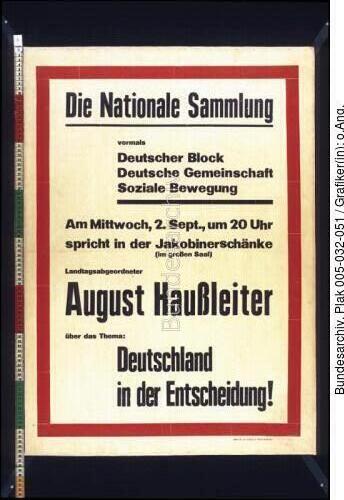 Bundestagswahl, DNS-Wahlplakat
