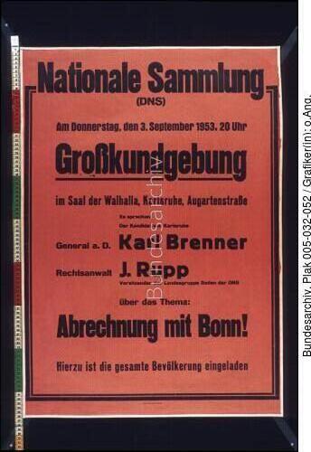 Bundestagswahl, DNS-Wahlplakat