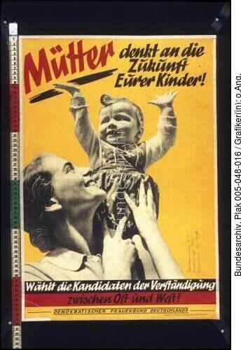 Bundestagswahl, Wahlplakat DFD