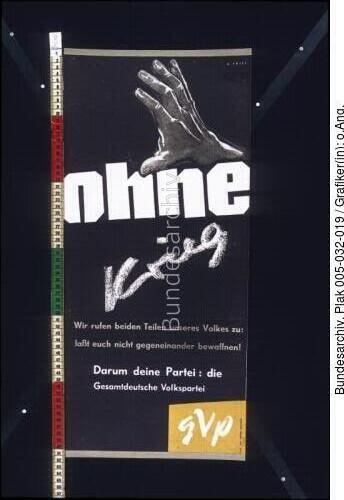 Bundestagswahl, GVP-Wahlplakat