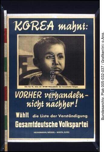 Bundestagswahl, GVP-Wahlplakat
