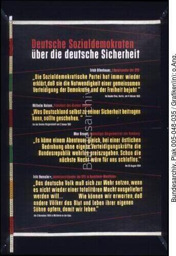 Wiederbewaffnung, SPD-Zitate