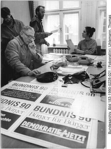 Berlin, Wahlkampfbüro, Jens Reich