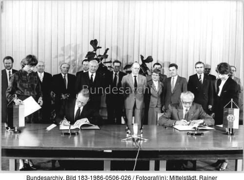 Berlin, Unterzeichnung Kulturabkommen BRD-DDR