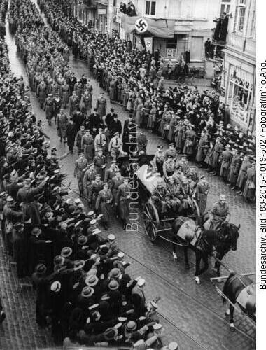 Scherin, Trauerzug für Wilhelm Gustloff