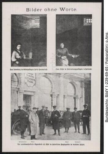 Flugblatt 'Bilder ohne Worte'