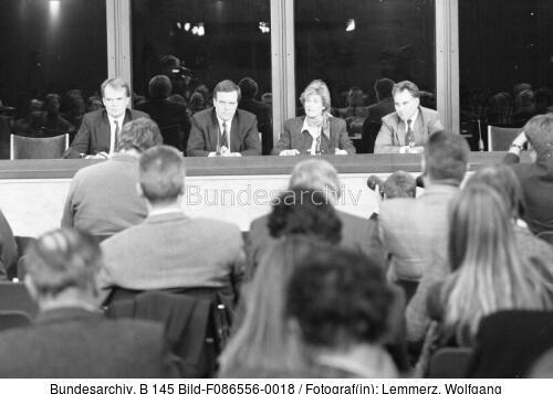 Bonn, Pressekonferenz Koalitionsverhandlungen