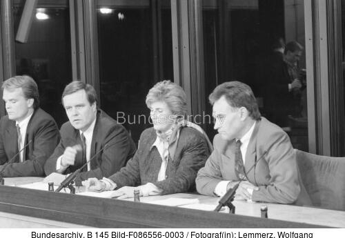 Bonn, Pressekonferenz Koalitionsverhandlungen