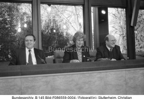 Bonn, Pressekonferenz Koalitionsverhandlungen