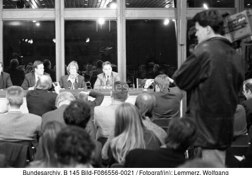 Bonn, Pressekonferenz Koalitionsverhandlungen