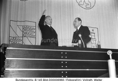 Bonn, Vereidigung Konrad Adenauer