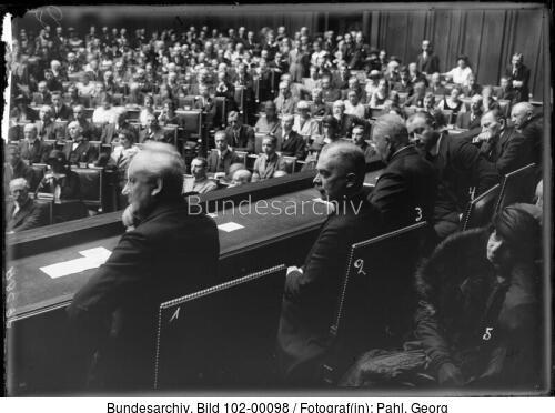Berlin, Reichstag, Gedächtnisfeier für Rathenau
