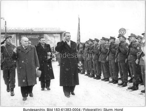 Bitterfeld, EKB, albanische Delegation, Kampfgruppen