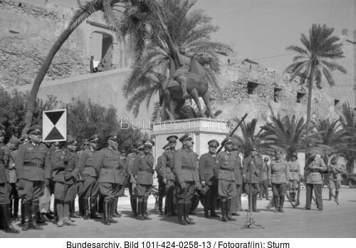 Tripolis, Ankunft DAK, Rommel