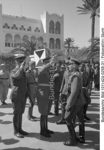 Tripolis, Ankunft DAK, Rommel
