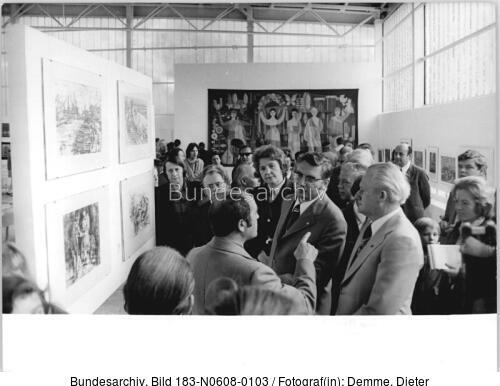Erfurt, 15. Arbeiterfestspiele, Ausstellung, Besucher