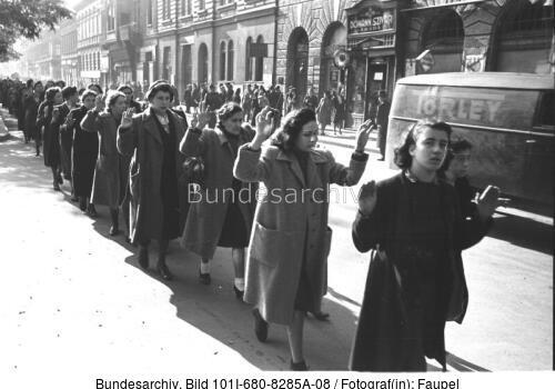 Budapest, Festnahme von Juden