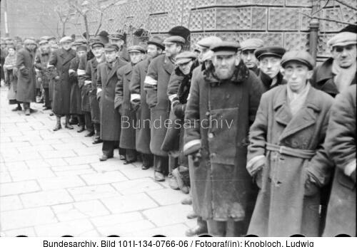 Polen, Ghetto Warschau, Straßenszene