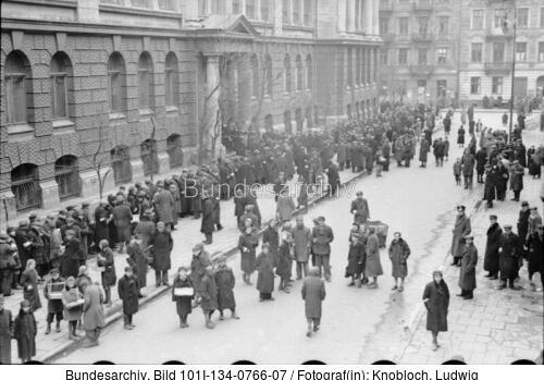 Polen, Ghetto Warschau, Straßenszene