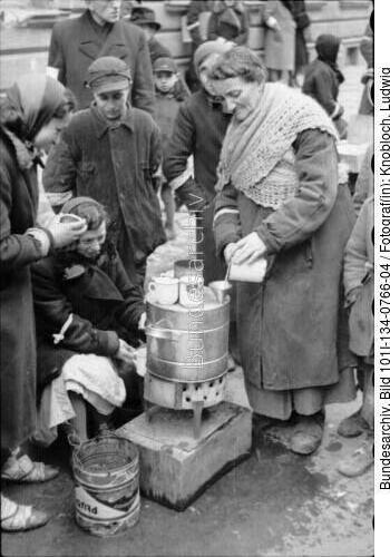 Polen, Ghetto Warschau, Straßenszene
