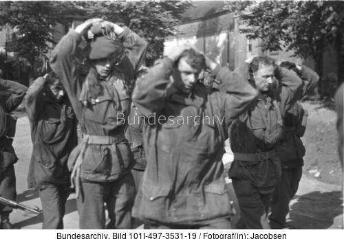 Bei Arnheim/Nymwegen, britische Gefangene