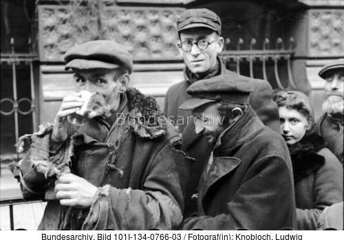 Polen, Ghetto Warschau, Straßenszene