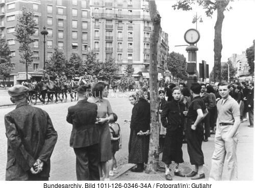 Paris, Einmarsch deutscher Truppen