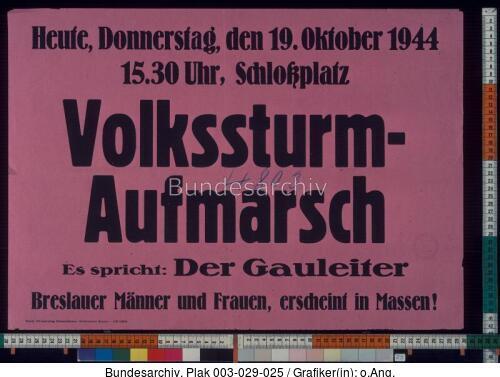 Volkssturm, Rede Gauleiter