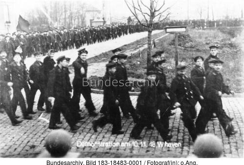 Wilhelmshaven, Novemberrevolution, Matrosen