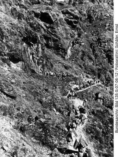 Tibetexpedition, Blick auf Karawane