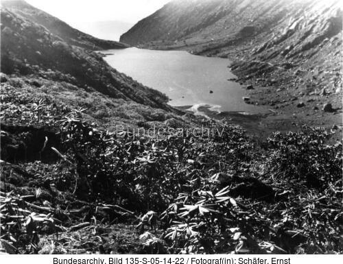 Tibetexpedition, Landschaftsaufnahme, See